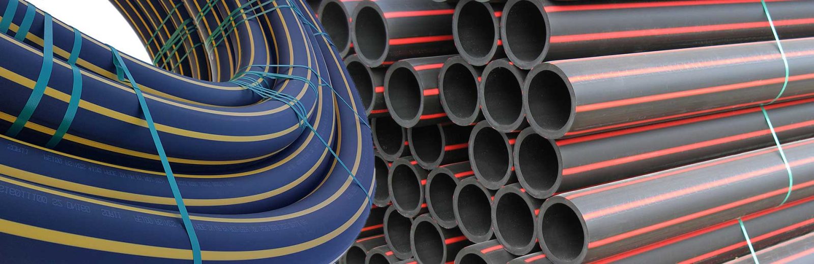 Acu-Tech's HDPE Pipes are environmentally friendly - these HDPE enviropipes are more sustainable than using steel or concrete pipes