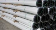 Co-ex poly pipe with flanged ends