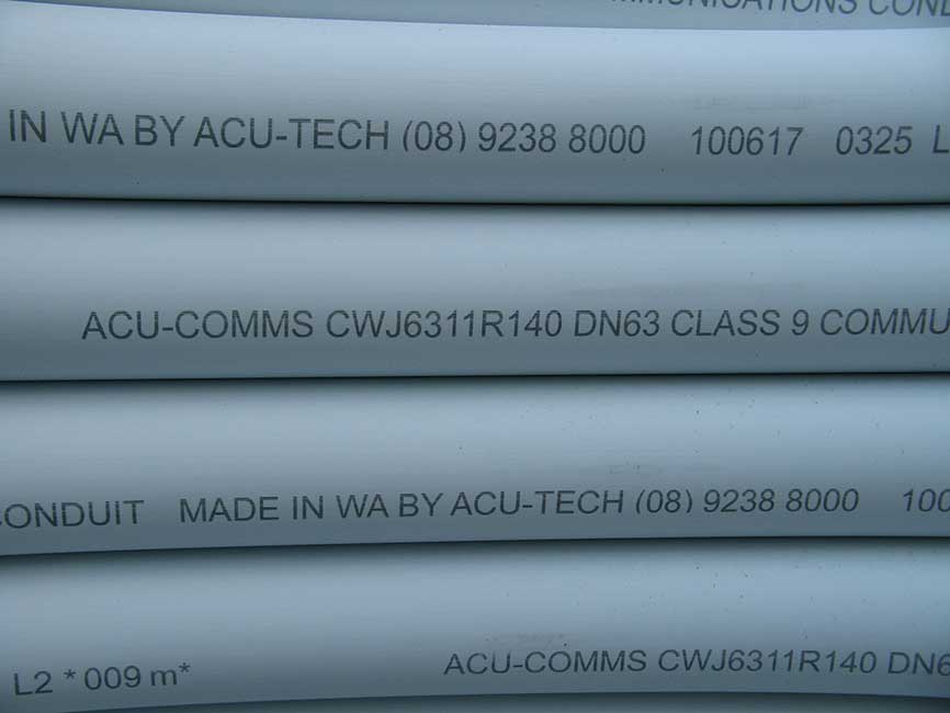 HDPE Conduit Electrical and Communications AcuTech Piping Systems
