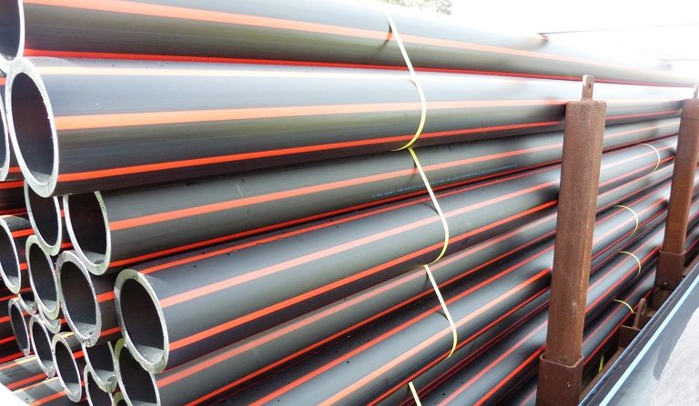 PE Fire Pipe Stockpile - Sml