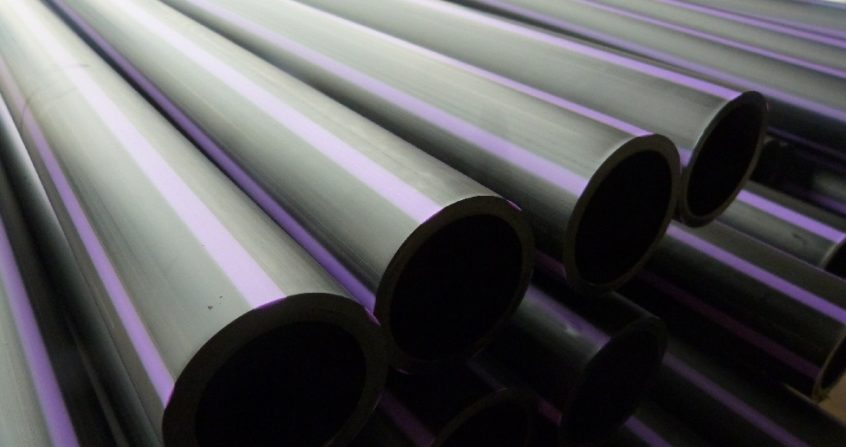 Recycle Water Lilac Stripe Pipe - Sml