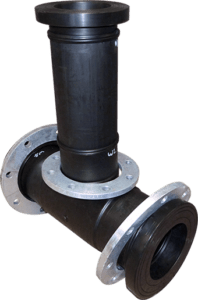 Acu-Tech Fabricated Pipe Fitting Custom Tee with Flanges
