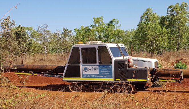 Acu-Tech Tracked Butt Welder Rental on Site