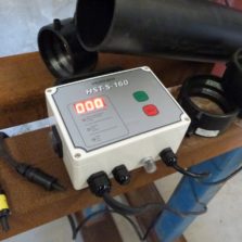 EF Electrofusion Drainage Welder on Site