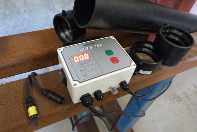 Electrofusion Drainage Welder on Site (1)