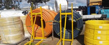HDPE pipes in different colors HDPE pipes in different colors