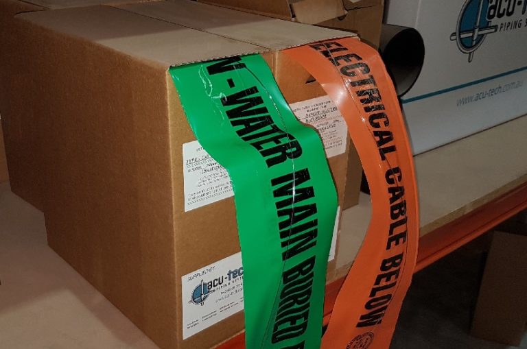 Pipe Marking Tape for Underground Pipelines AcuTech Piping Systems