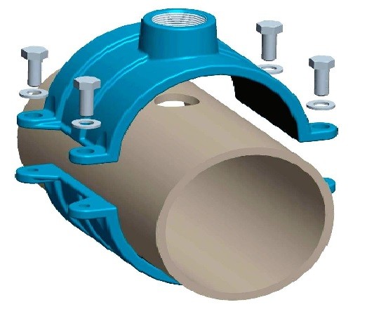 Tapping Bands Clamp Saddles Acu Tech Piping Systems