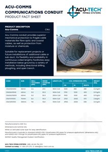 HDPE Pipe Systems Catalogue