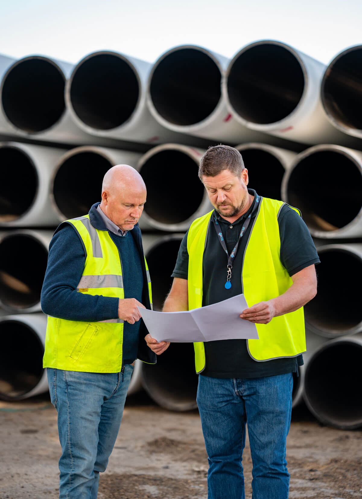 Acu-Tech HDPE poly pipe systems ready for dispatch