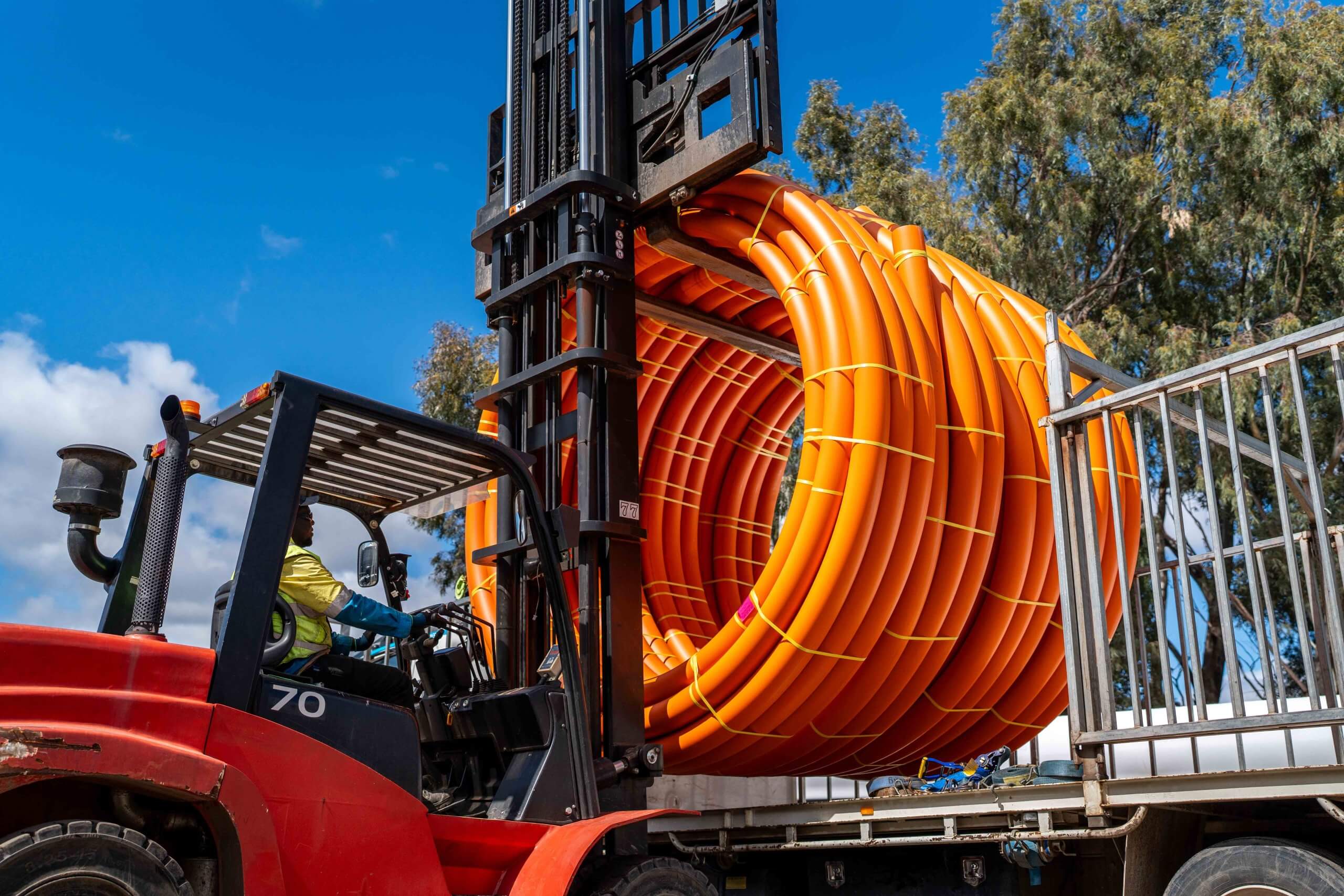 HDPE Pipe Loading Chart and truck capacity guide for safe and compliant pipe transport in Australia.