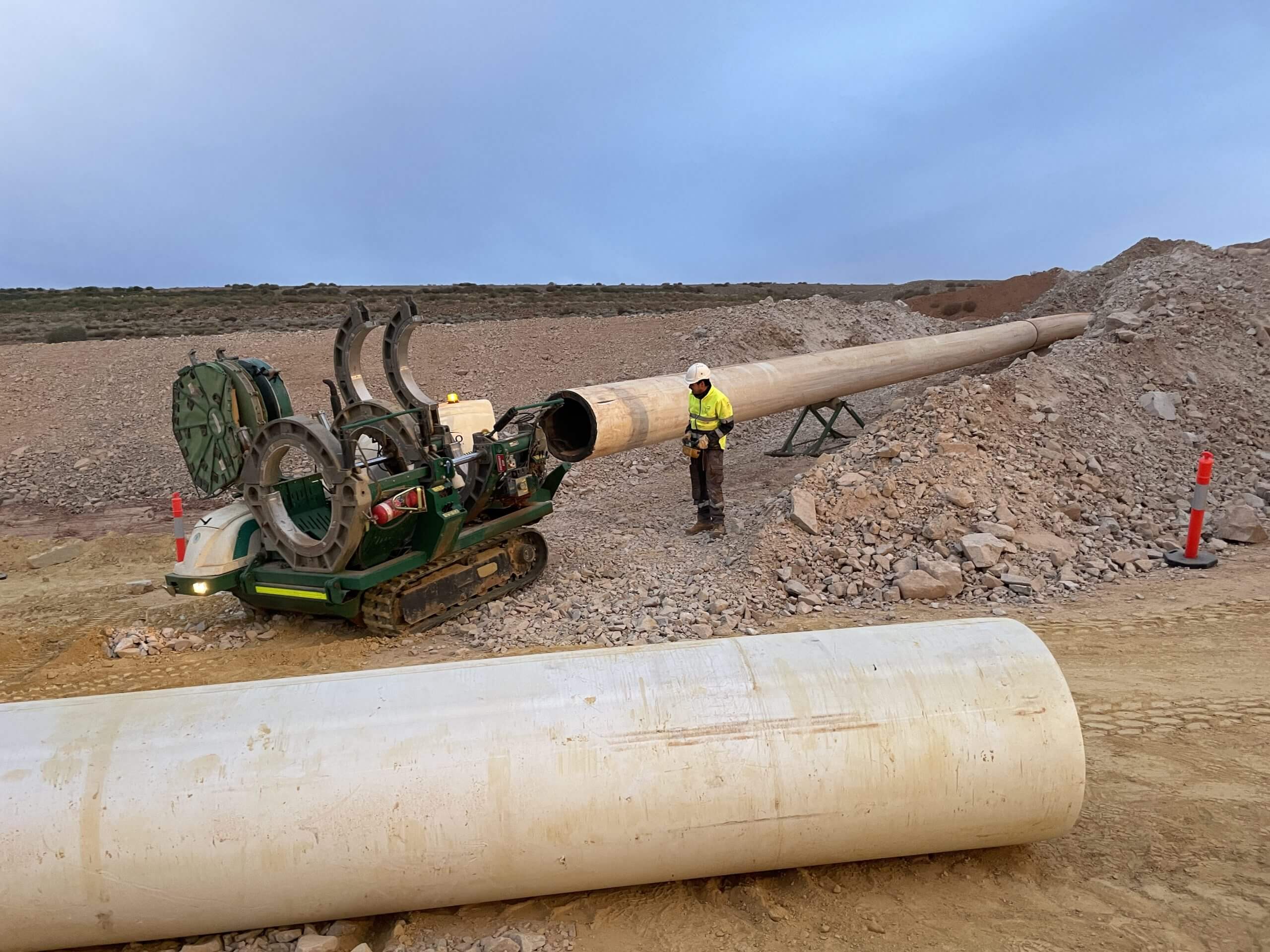 HDPE pipe for mining applications, Acu-Tech Piping Systems