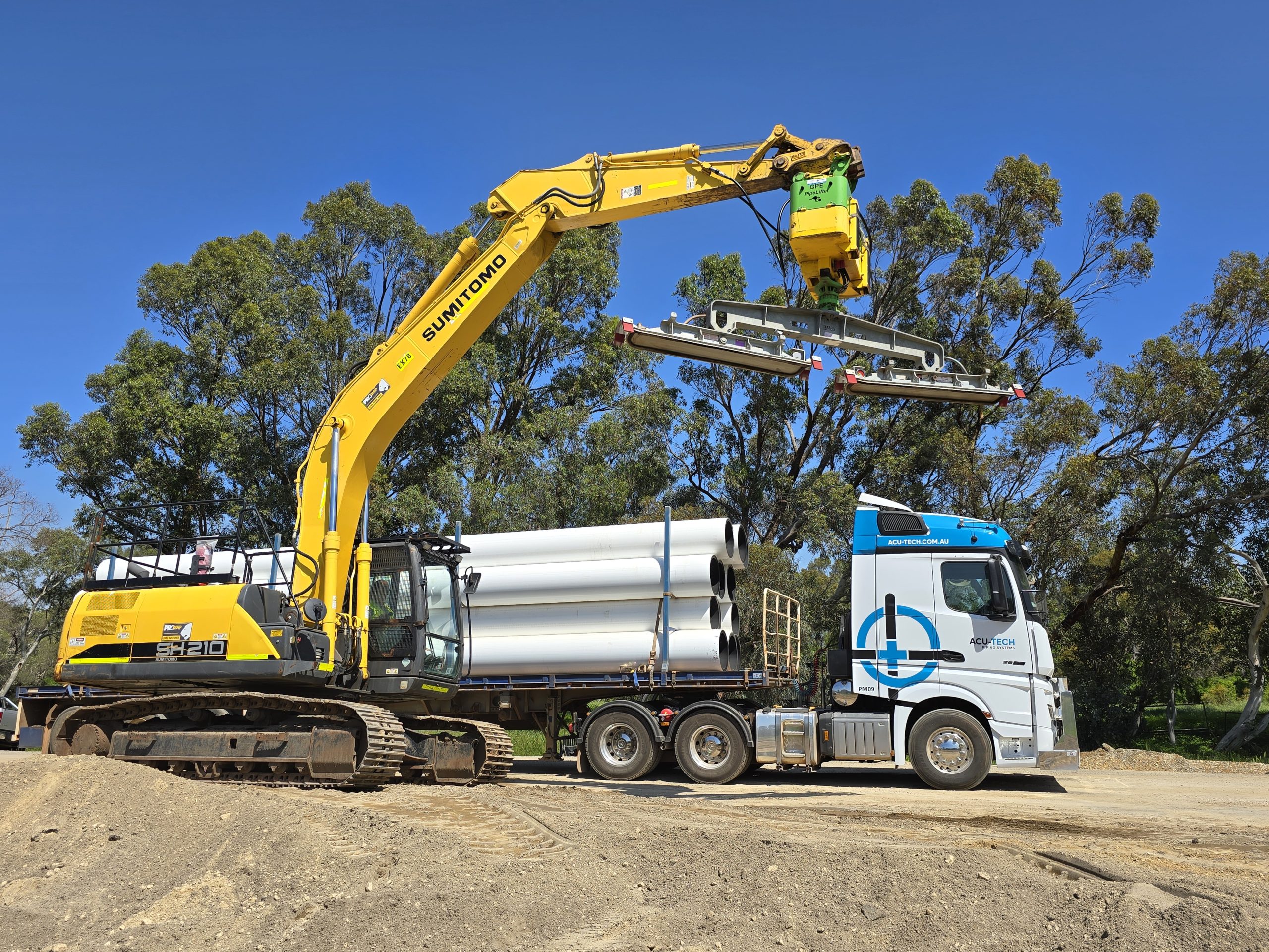 VAC Lifter (GPE PL1500), Acu-Tech Piping Systems