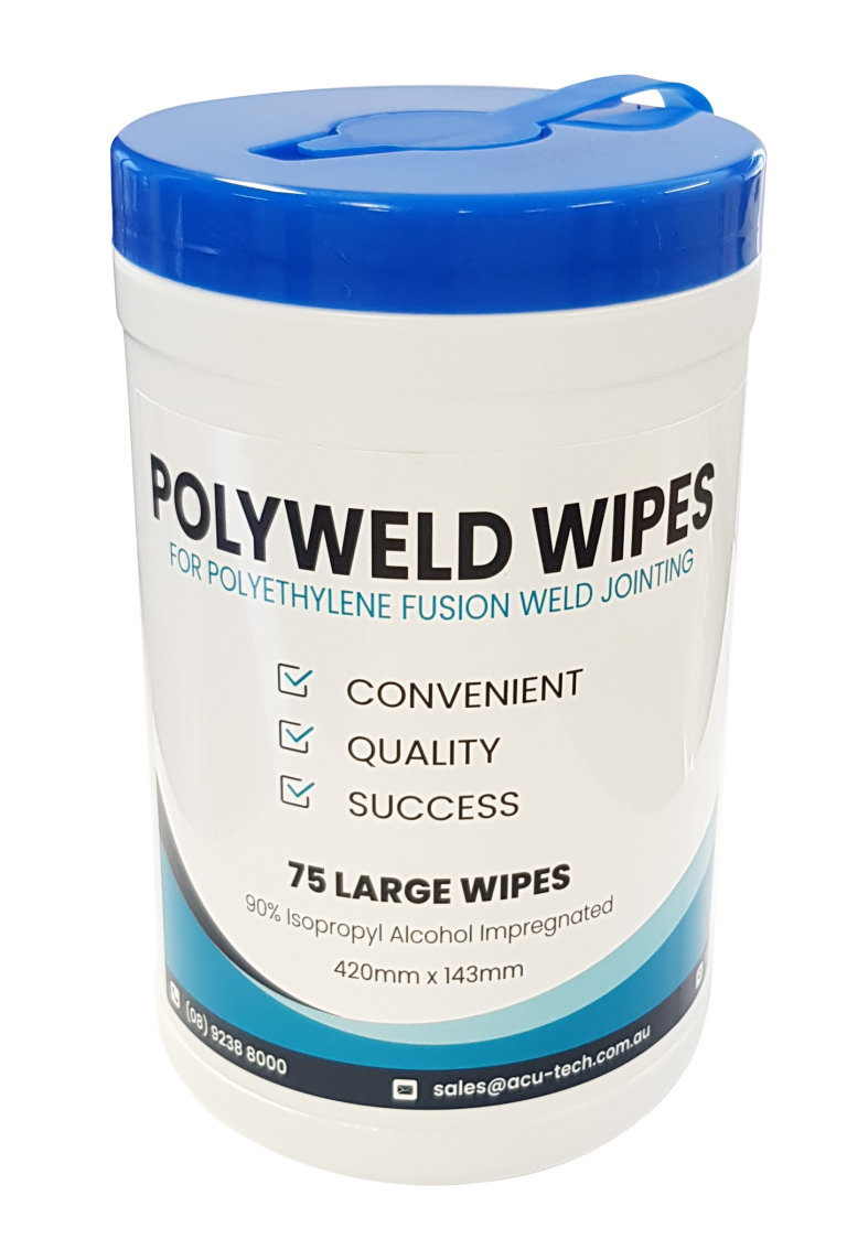 Polyweld wipes, Acu-Tech Piping Systems