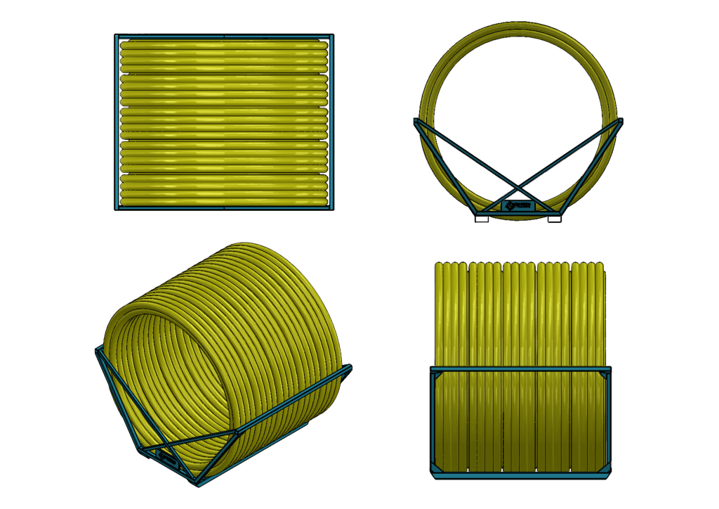 Polypipe Coil cradle, Acu-tech piping systems