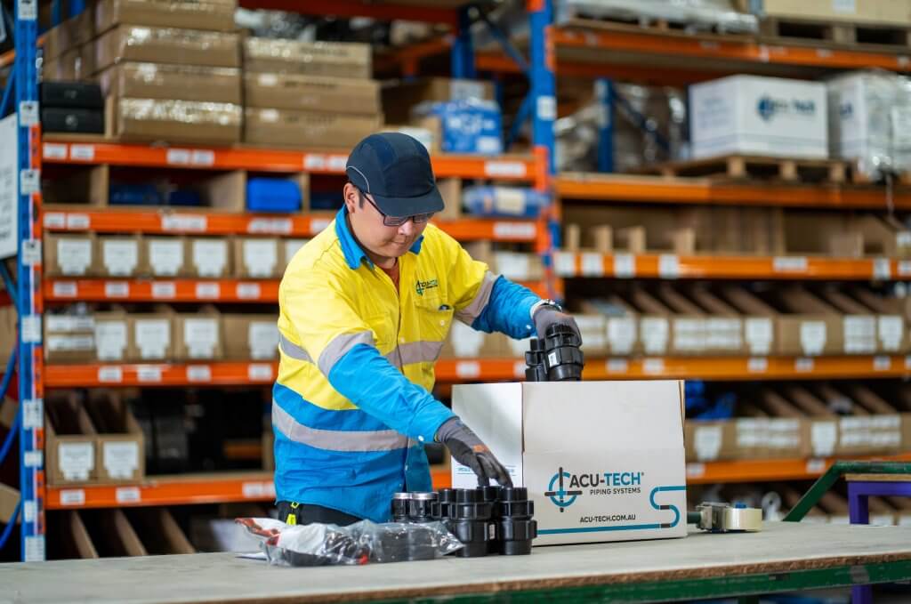 Poly pipe fittings, Acu-Tech Piping systems